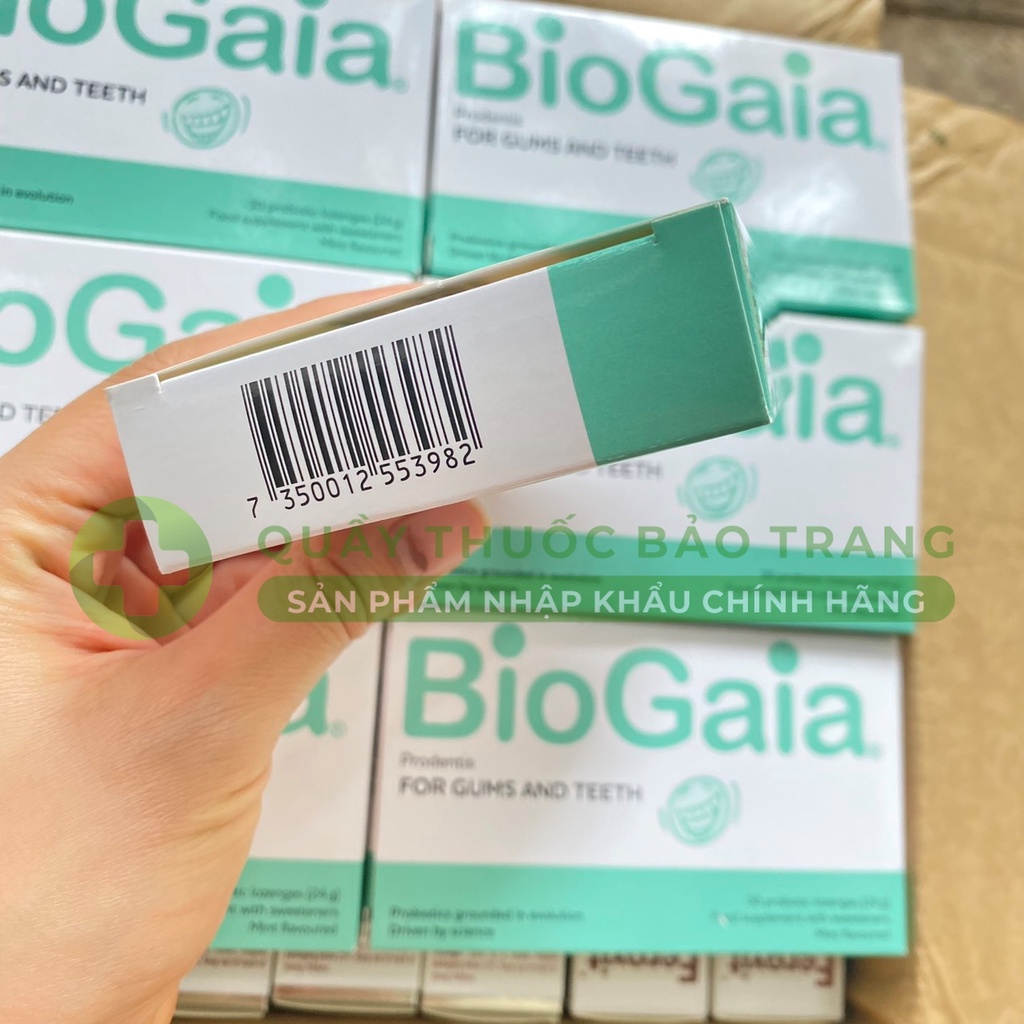 Viên ngậm men vi sinh nha khoa BioGaia ProDentis - Cân bằng khoang miệng, loại bỏ vi khuẩn, mảng bám