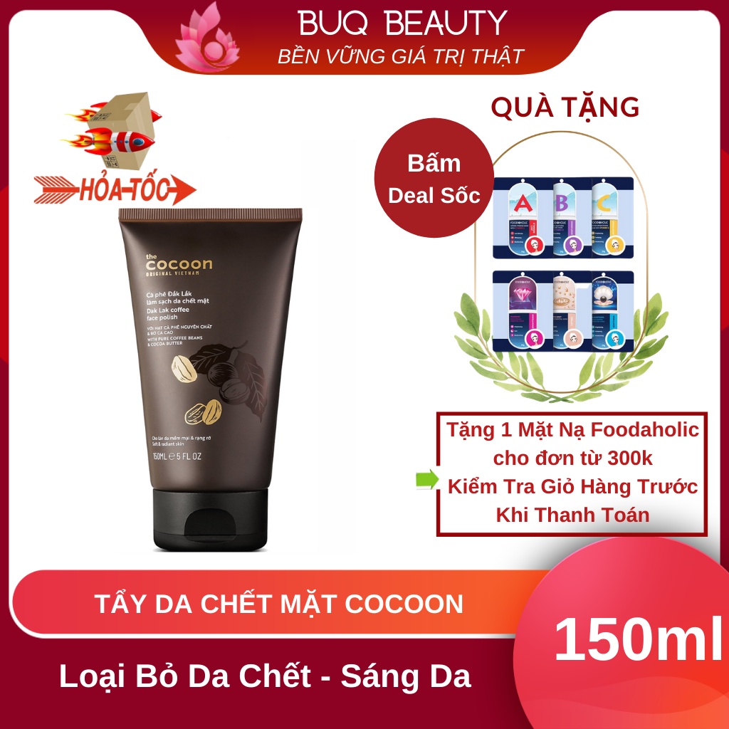 Tẩy Tế Bào Chết Da Mặt Cà Phê Đắk Lắk Cocoon