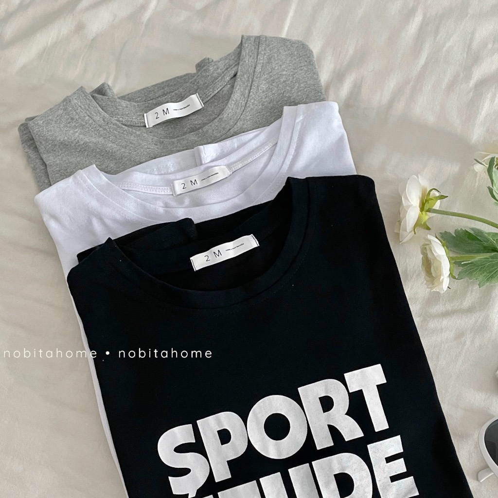 NOBITA HOME - ÁO THUN TAY NGẮN IN CHỮ SPORT ETUDE