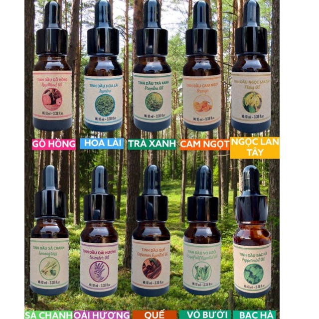 Tinh dầu thiên nhiên nguyên chất 100% - cam kết và bảo hành suốt thời gian sử dụng | Bột Natural