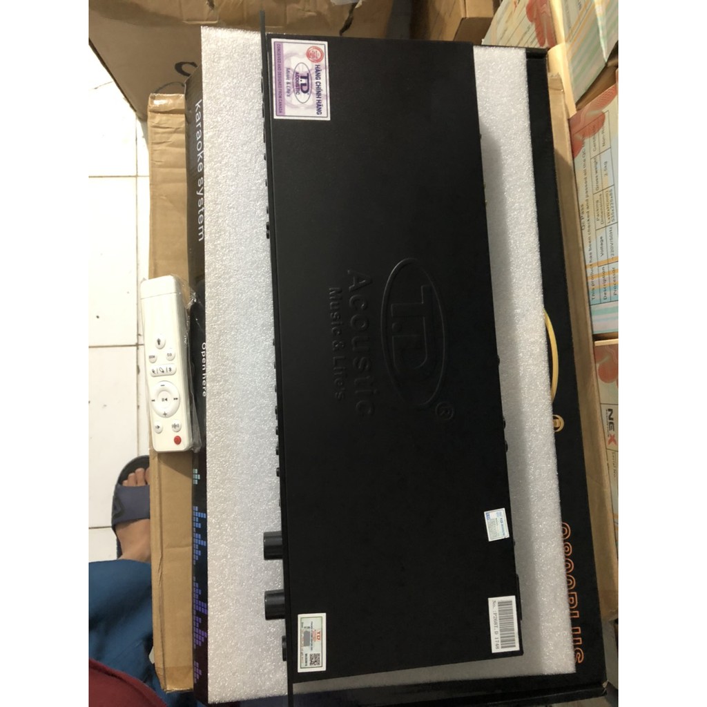 Vang cơ lai số cao cấp TD acoustic Q800PLUS , tiếng sáng , nhại hay, chống hú, có blutooth , echo ... - tăng 2 dây canon