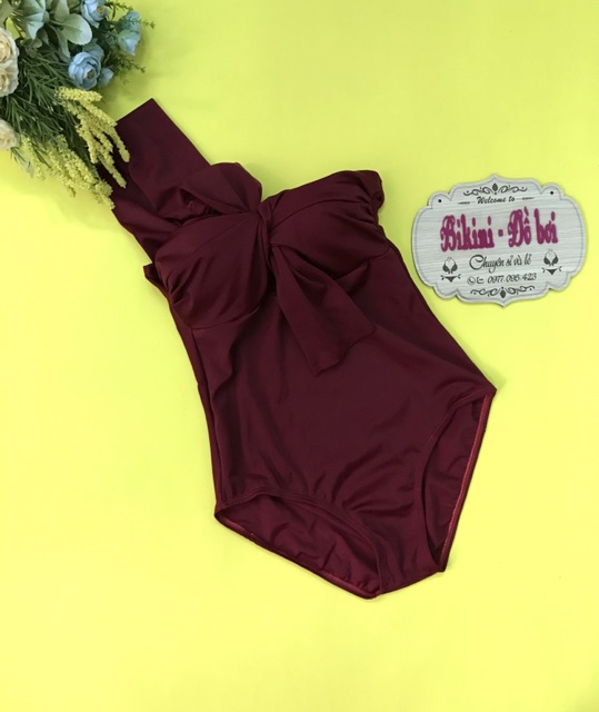 Bikini nữ liền thân xoắn nơ cúp ngực | BigBuy360 - bigbuy360.vn