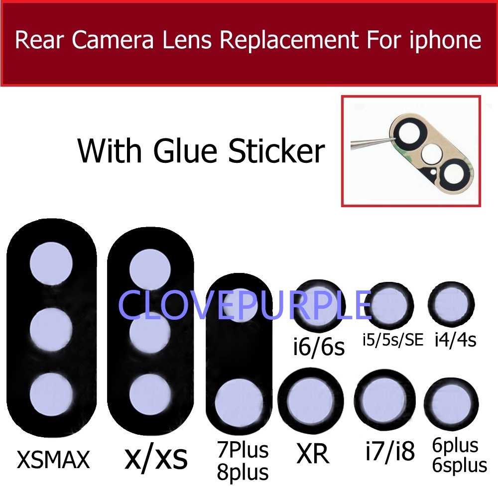 Ống Kính Camera Sau 3m Thay Thế Chuyên Dụng Cho Iphone 4 4s 5 5s Se 6 7 8 X Xr Xsmax Plus