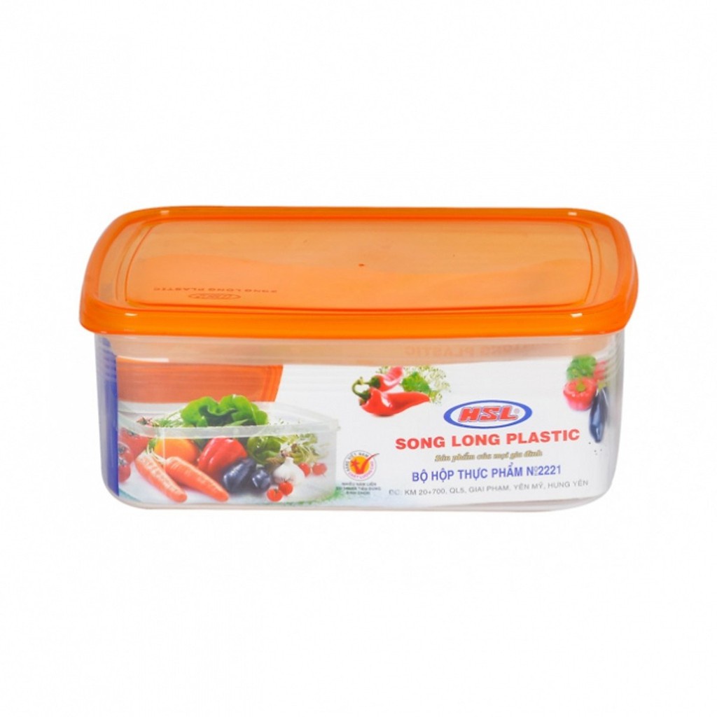 Bộ 3 Hộp nhựa pp Đựng Thực Phẩm Song Long 2221