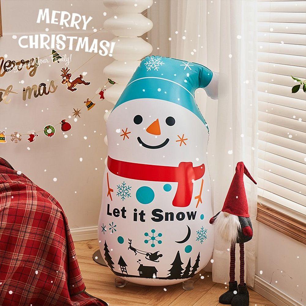 BEBETTERM Túi Cát PVC Bơm Hơi 110cm Chủ Đề Giáng Sinh