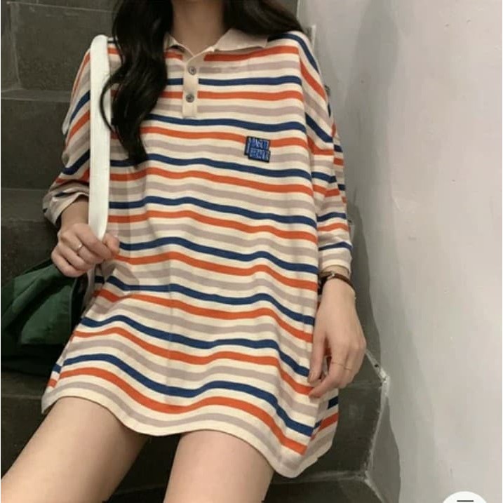 [ORDER]- Áo polo kẻ ngang ulzzang