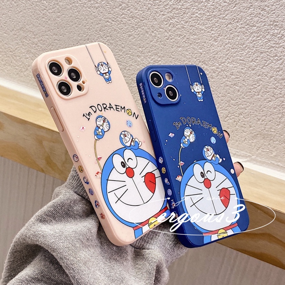 Ốp điện thoại dẻo Doraemon dễ thương cho IPHONE 13 12 11 PRO MAX X XR XS MAX SE 2020 8 7 6 6S PLUS