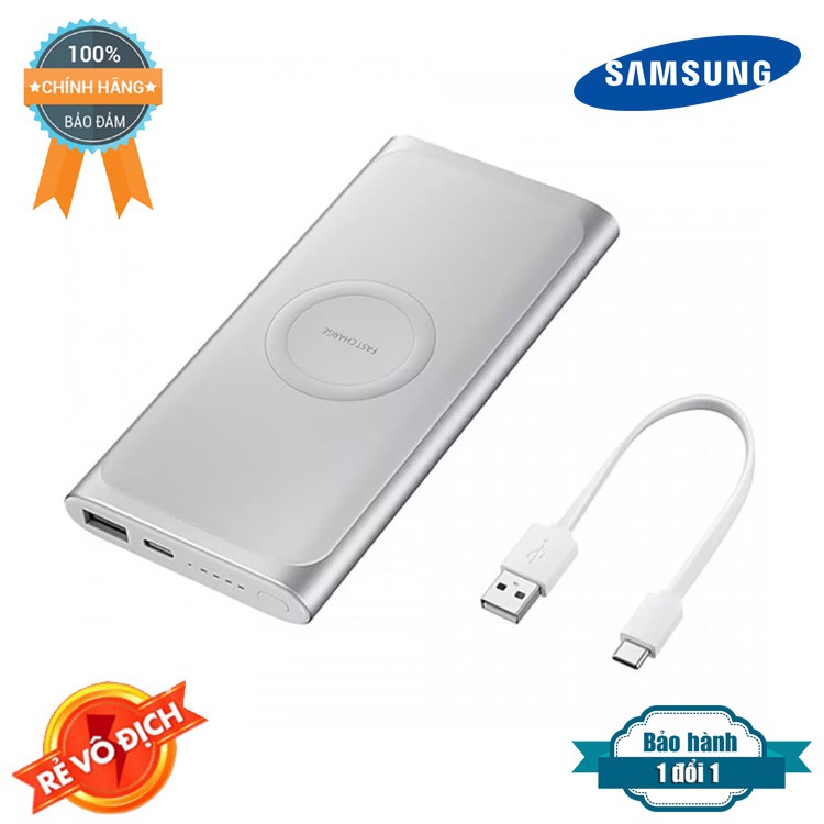 Pin Sạc Dự Phòng không dây Samsung Wireless Charger EB-U1200 10.000 mAh - Hàng Chính Hãng