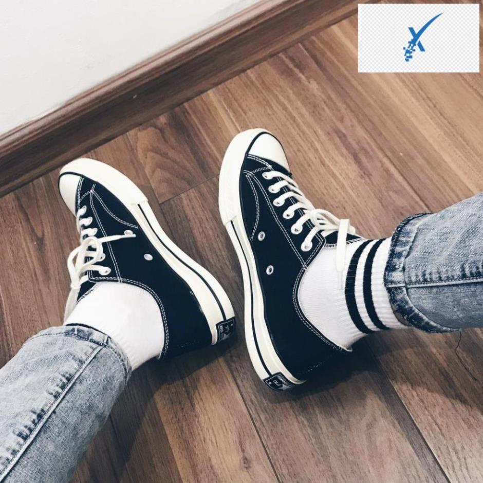 Giày Thể Thao Nam Nữ - Giày Converse CV 1970s Cổ Thấp Đen Học Sinh Đi Học Giá Rẻ Đẹp G02 " 🌺