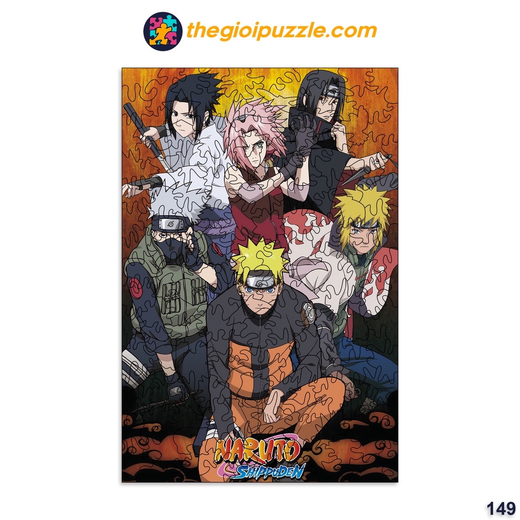 Bộ xếp hình gỗ đồ chơi thegioipuzzle ghép hình puzzle Anime, Naruto, One Piece, búp bê Squid Game