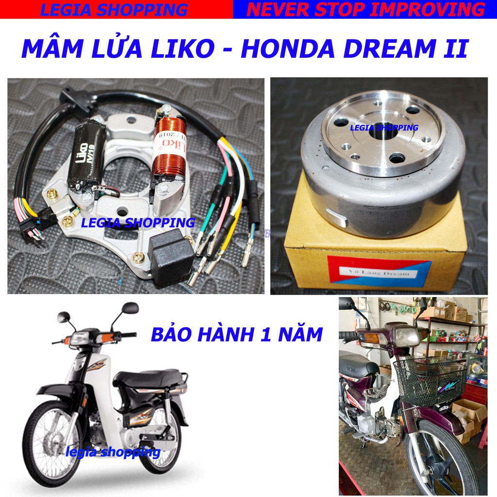 BỘ MÂM LỬA + VÔ LĂNG HONDA DREAM II HIỆU LIKO BẢO HÀNH 1 NĂM