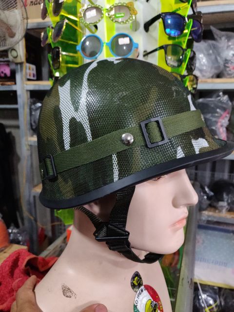 Nón bảo hiểm lính US bọc lưới Camo cao cấp