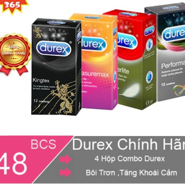 BCS Durex Hộp 3 - 12c (chính hãng 100%)