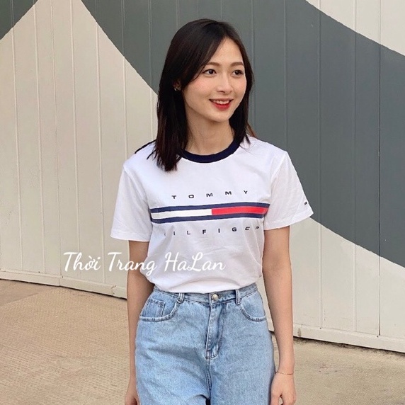 Áo thun Tommy phông cotton cao cấp sang xịn mịn