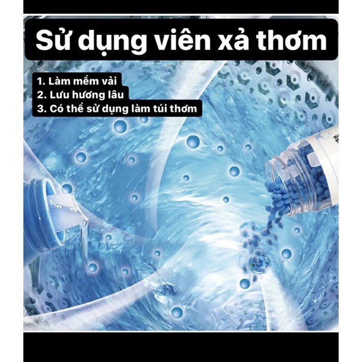 Viên Xả Thơm Quần Áo Nội Địa, Hạt Xả Thơm Làm Mềm Vải Hạt Giặt Lưu Hương Thơm Lâu Dài Tiện Lợi