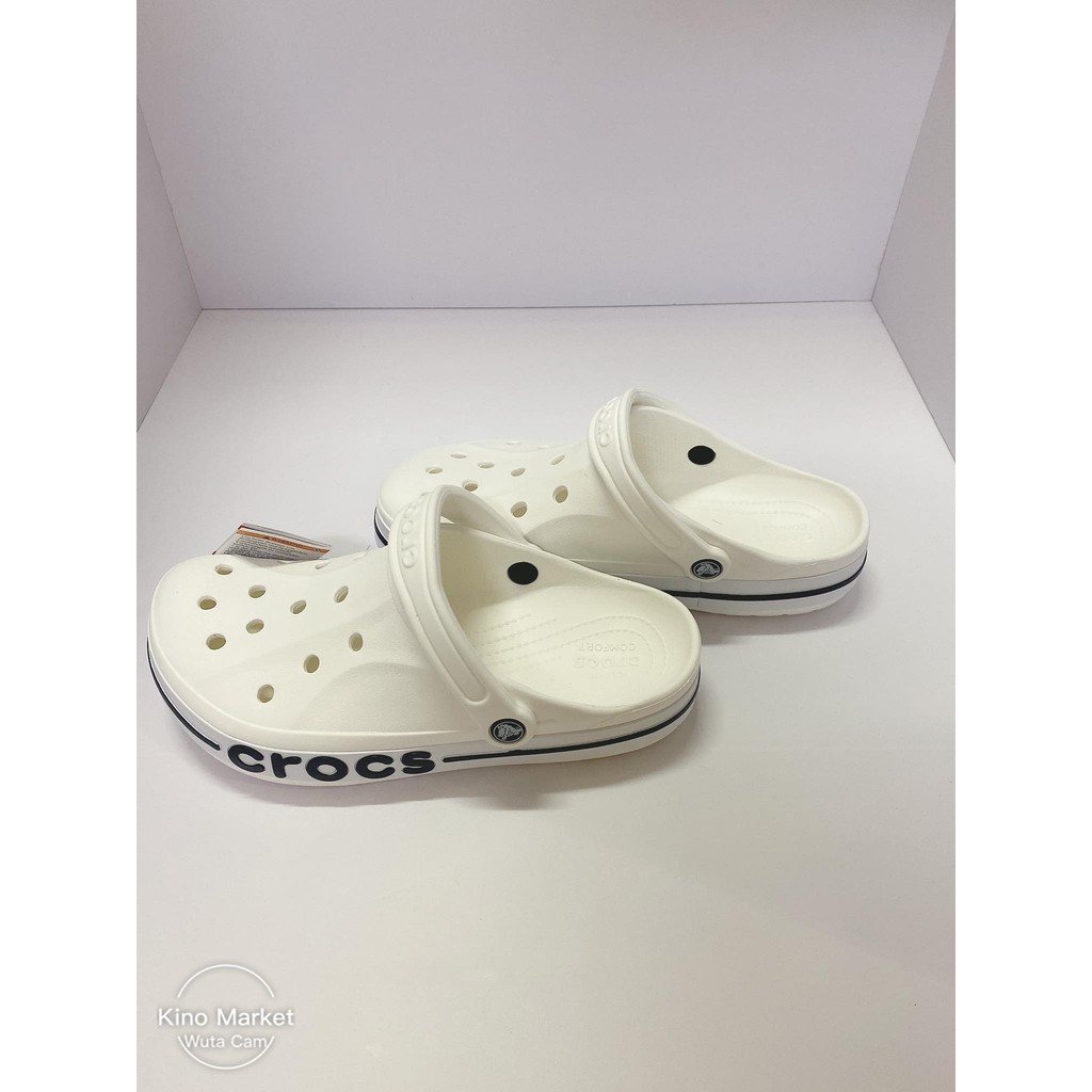 Giày Clog Unisex Crocs Bayaband Trắng - USA Authentic- size người lớn