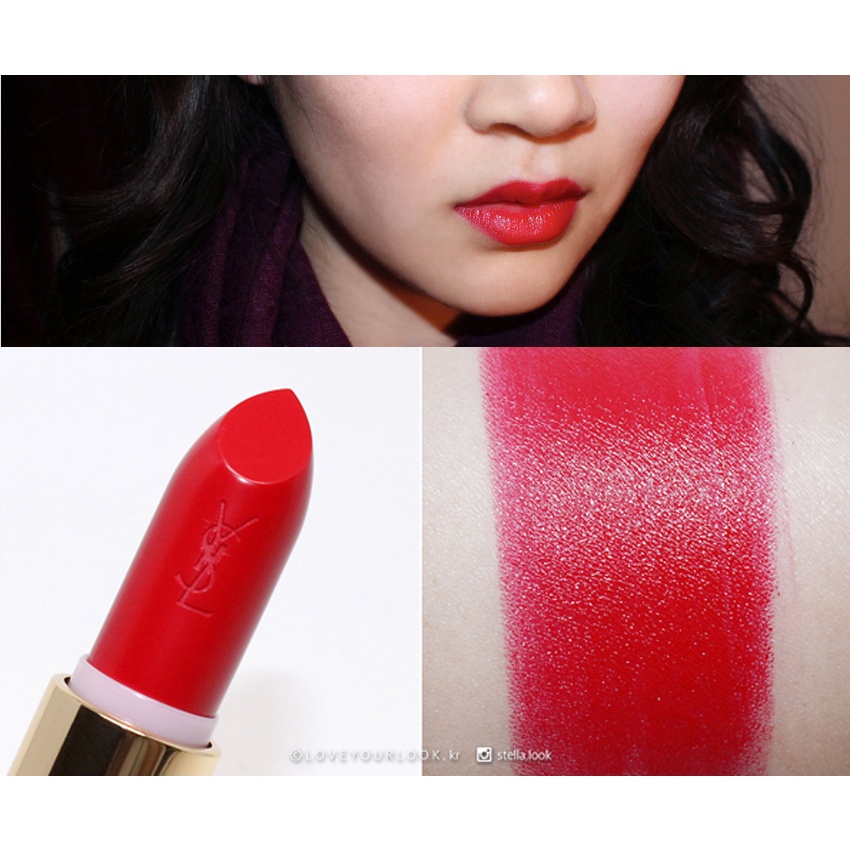 Son YSL 01 Le Rouge Màu Đỏ Thuần Trẻ Trung