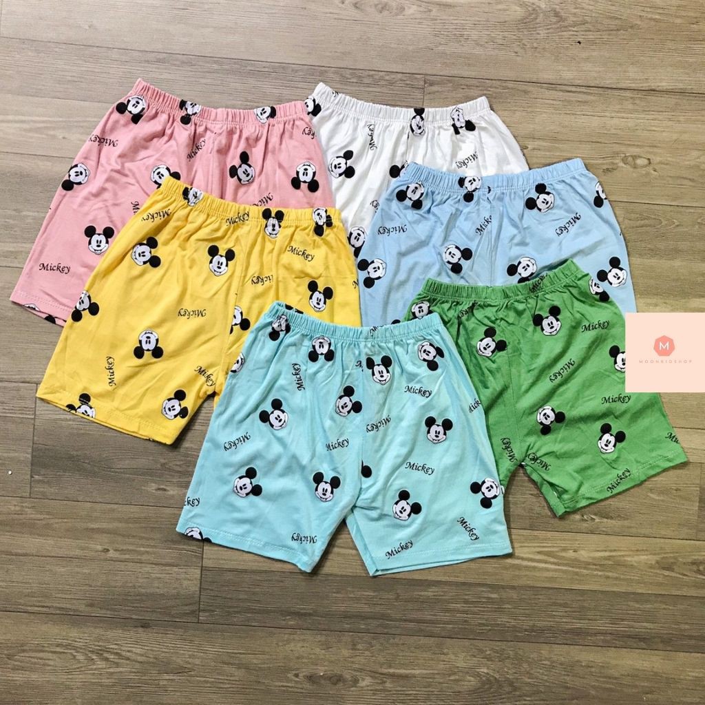 Bộ MINKY Cộc Tay Cho Bé🎀Họa Tiết MÍC KEY🎀COTTON 100%dành cho bé trai,bé gái từ 7-18kg,hàng có sẵn giao ngay