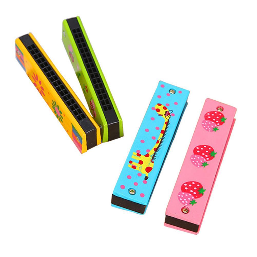 Kèn harmonica chất liệu gỗ dành cho bé màu sắc ngẫu nhiên