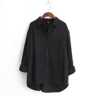 áo sơmi oversize form rộng dáng dài