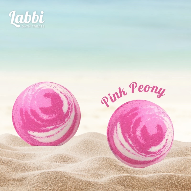 PEONY [Labbi] Bath bomb / Viên sủi bồn tắm / Bom tắm