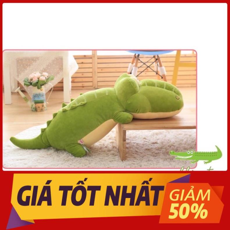 HOT_SALE LỚN- GẤU BÔNG CÁ SẤU CAO CẤP MỀM MỊN - KÍCH THƯỚC 1M siêu rẻ