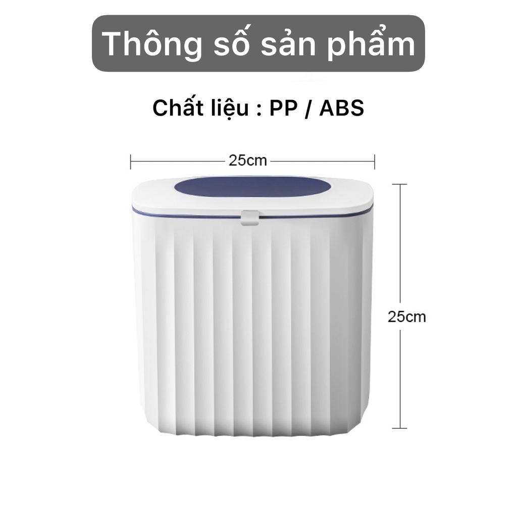 Thùng rác thông minh treo tủ bếp, thùng rác treo tường nhà vệ sinh inox 304 cao cấp tinh tế sang trọng ASSEL
