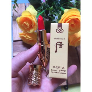 Son whoo mini w24 màu đỏ cam