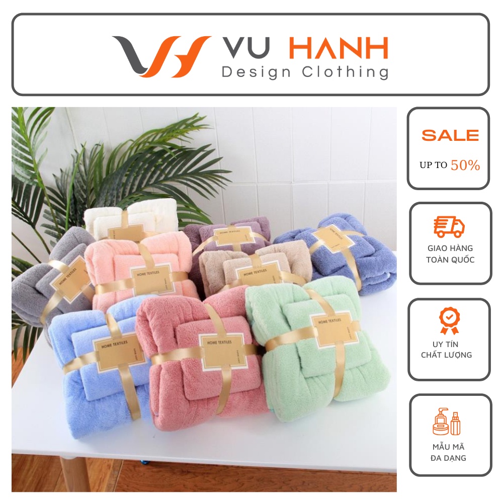 Set 2 khăn tắm lông cừu Hàn Quốc | Shop Vũ Hạnh