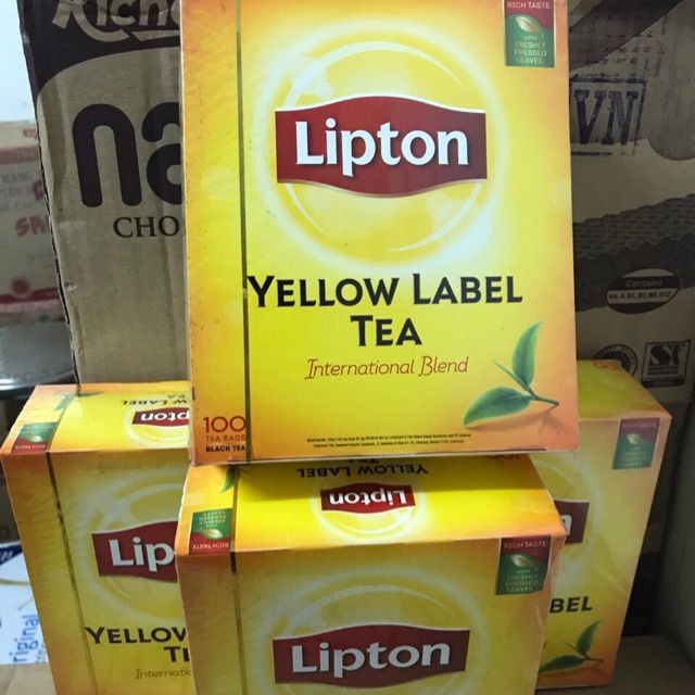 (HOT) TRÀ Lipton túi lọc Yellow Label Tea hộp 100 gói