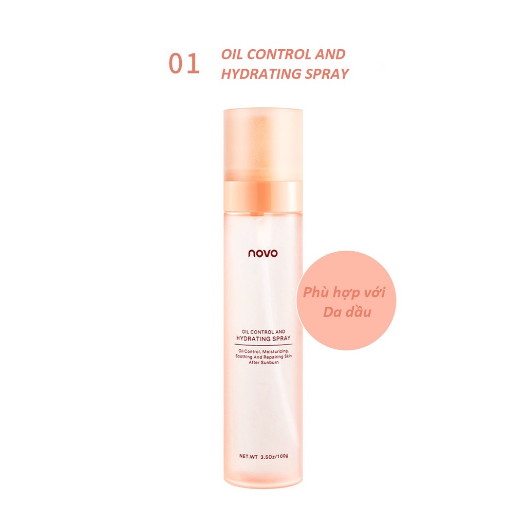 [NOVO] Xịt make up Novo dưỡng ẩm cấp ẩm kiểm soát dầu (N5487)
