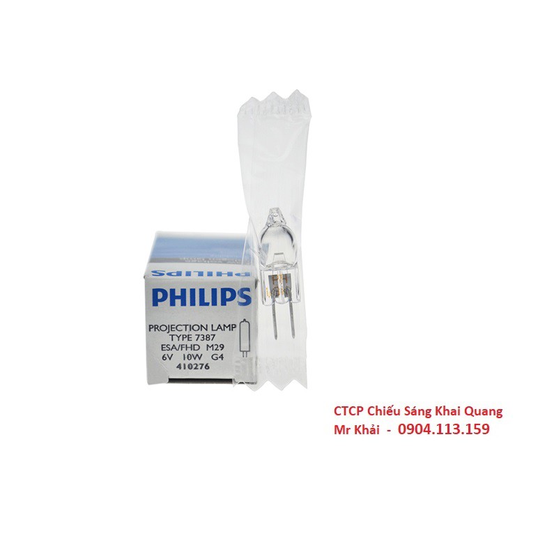 (SALE) Bóng đèn cho kính hiển vi Philips type 7387 6V 10W G4