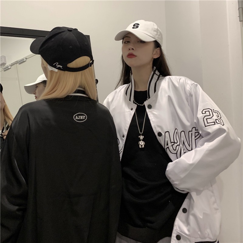 Áo khoác dù Nam Nữ Ulzzang, Áo Bomber Jacket Unisex form rộng Yinxx AK02