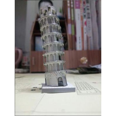 Mô Hình Lắp Ráp Kim Loại 3D - Tháp nghiêng Pisa