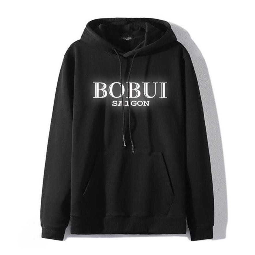 Áo hoodie Nam Nữ Vải Dầy Phản Quang Siêu Xịn Bờ Bụi