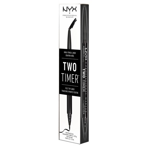 NYX - Bút Kẻ Mắt Nước 2 Đầu NYX Two Timer Kohl Pencil Liner &amp; Felt Tip Liner
