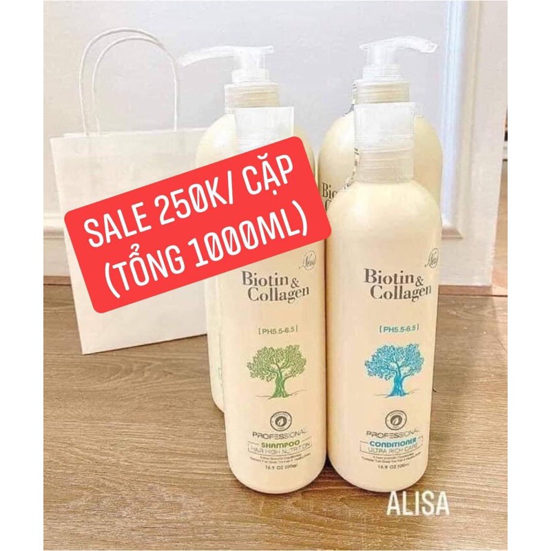 Gội xả biotin 500ml + 500ml