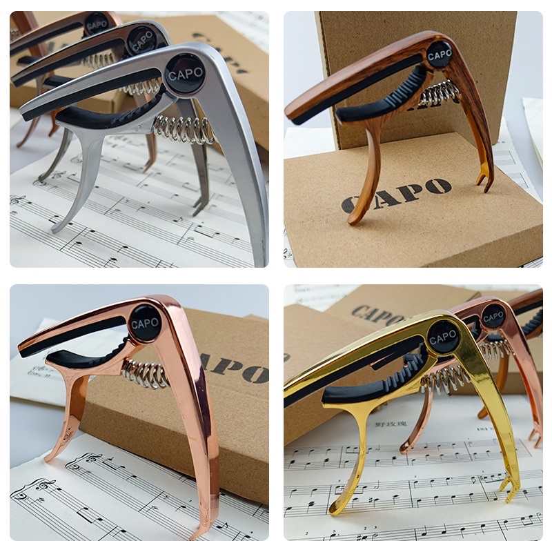 Capo guitar 2 chức năng nhiều màu tặng pick