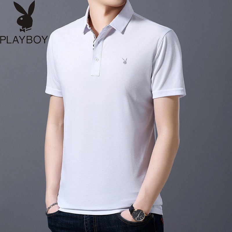 NEW PLAYBOY áo polo Màu Trơn Tay Ngắn Thời Trang Cho Nam | BigBuy360 - bigbuy360.vn