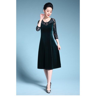 Đầm trung niên cao cấp ( chat nhung)