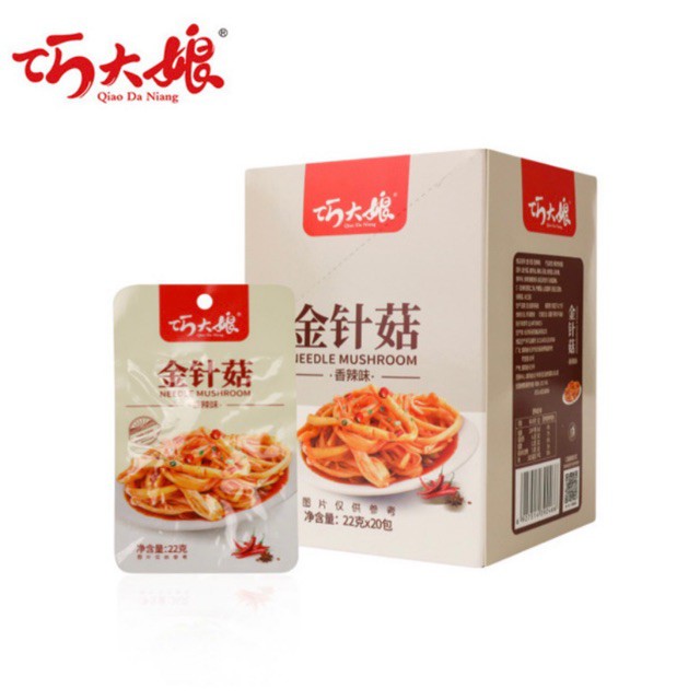 Nấm kim châm sốt cay ăn liền (gói 22gr) 1 gói/set 5 gói | BigBuy360 - bigbuy360.vn