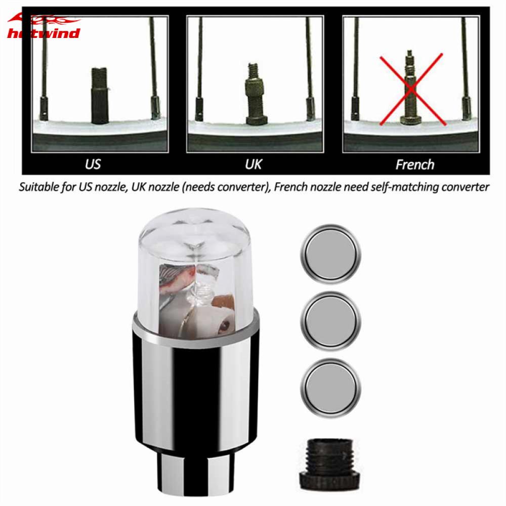 Hw Set 2 Đèn LED Gắn Bánh Xe Đạp Trang Trí