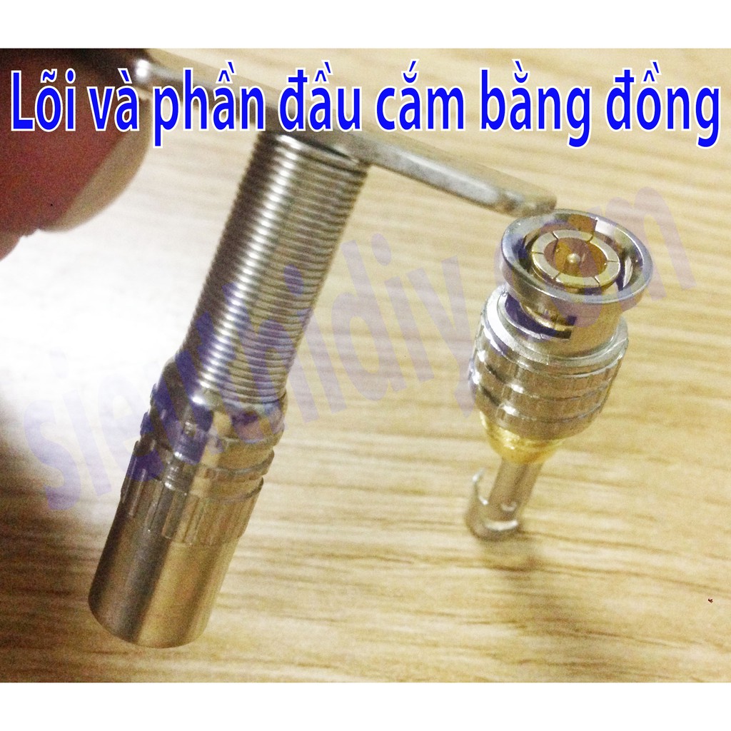 Giắc BNC tín hiệu camera lò xo lõi đồng - vặn bắt vít, chất lượng cao - tiện lợi