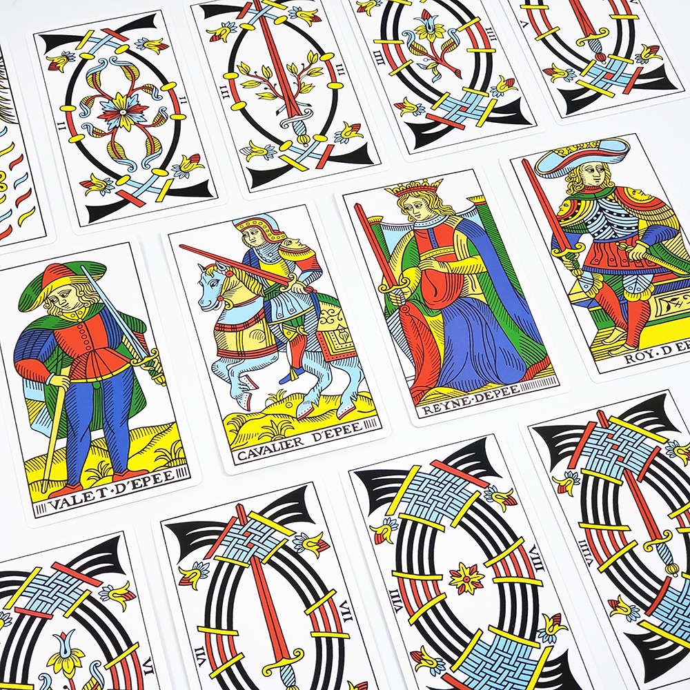 [Size Gốc] Bộ Bài CBD Tarot De:Marseille 7x12 Cm Tặng Đá Thanh Tẩy S39