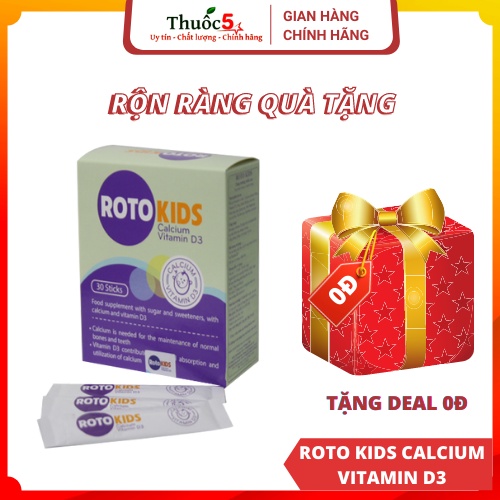 Canxi Roto kids bổ sung vitamin, canxi cho trẻ còi xương hàng nhập khẩu Đức