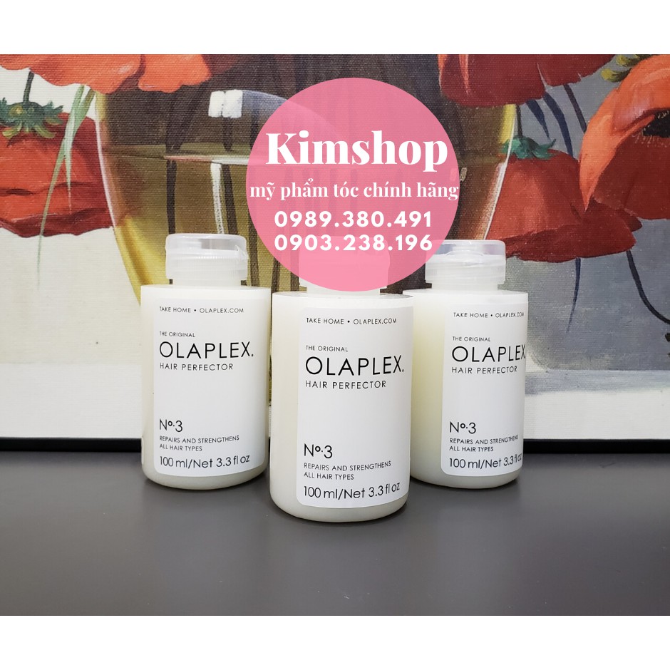 OLAPLEX NO.3 BOND PERFECTOR  KẾT NỐI CÁC LIÊN KẾT TÓC TẠI NHÀ SỐ 3 100ML | BigBuy360 - bigbuy360.vn