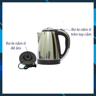 Ấm Siêu Tốc Inox  - Bình Đun Siêu Tốc 1.8 L