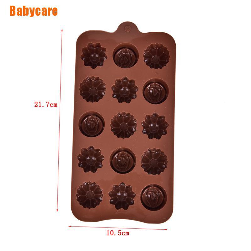 1 Khuôn Làm Bánh / Xà Phòng Hình Hoa Hồng Bằng Silicone