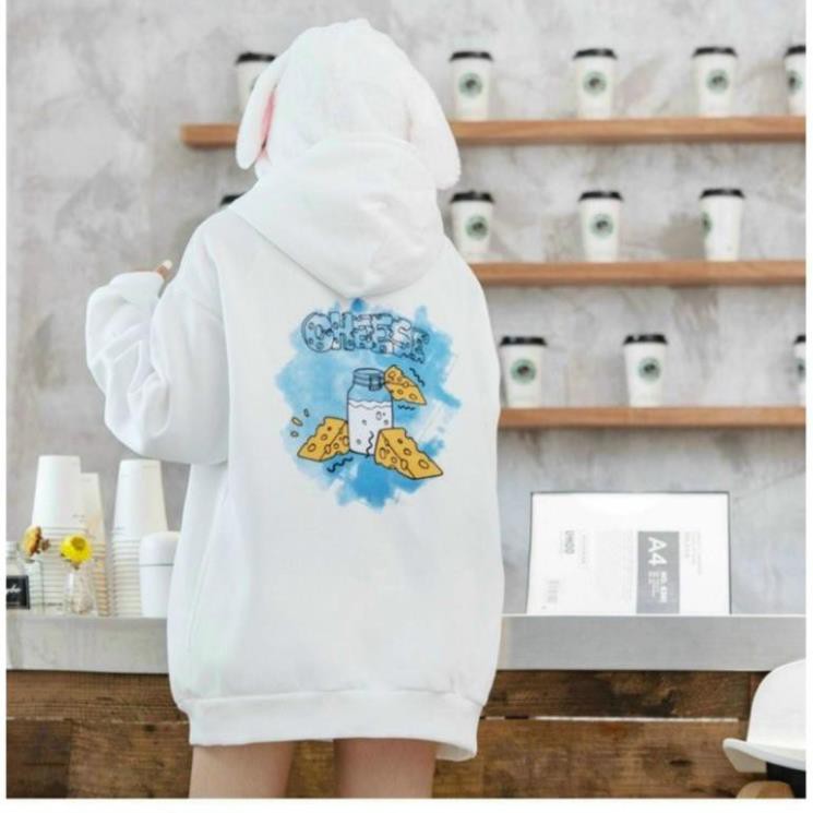 Áo Khoác Hoodie Nỉ Bông Tom &amp; Jerry Form rộng Unisex Nam Nữ Couple chất lừ của năm