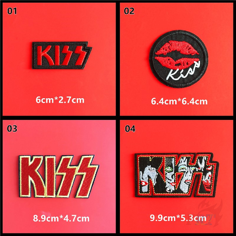 1 miếng dán ủi quần áo cứng hình nhóm nhạc rock DIY